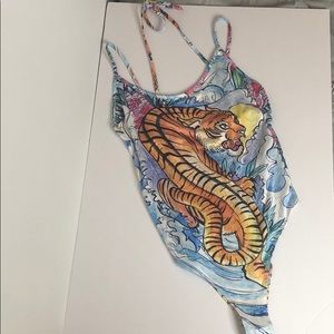 Topshop Tiger Bathing suit